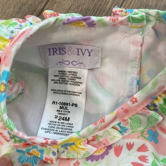 NWT Iris & Ivy Spring Dress | Size 24 Mo - Picture 7 of 7